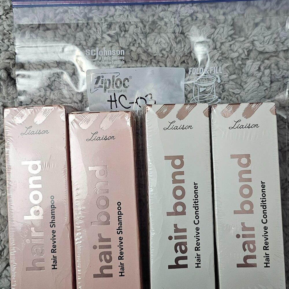 LIAISON HAIR BOND HAIR REVIVE SHAMPOO AND CONDITIONER (2 SETS)